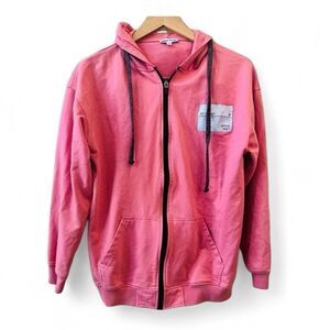 Public Desire “Not so basic” Hoodie Sz S/M Salmon Coral Lightweight European